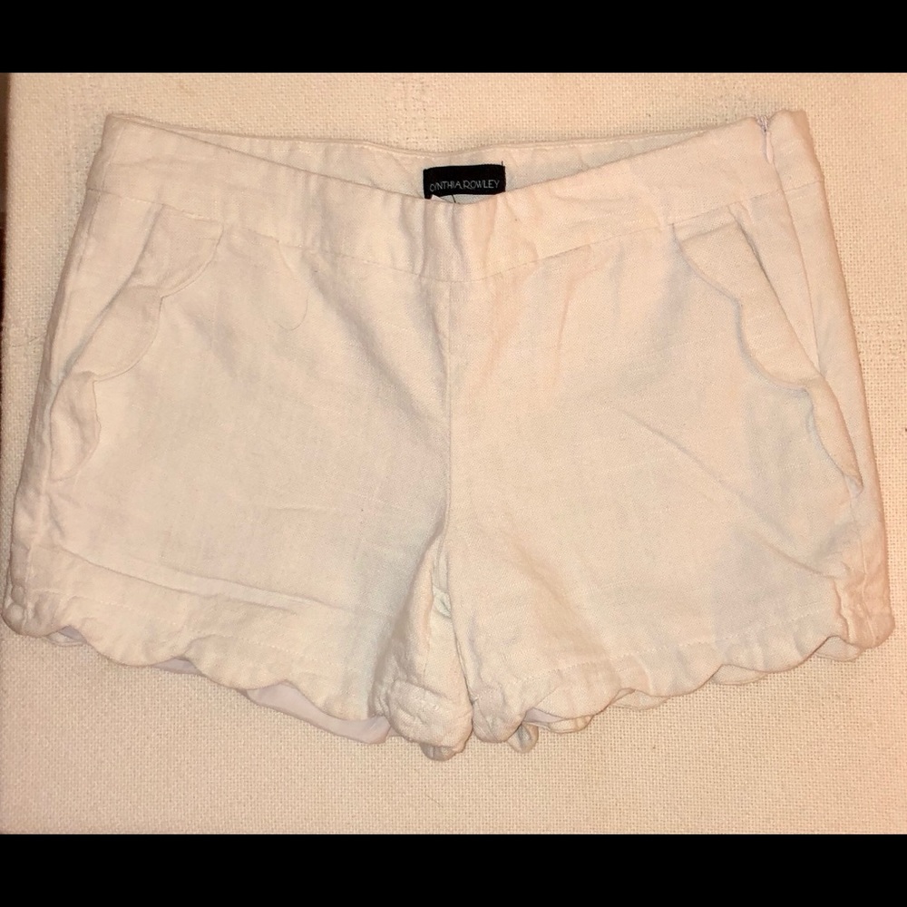 Cynthia Rowley Scalloped Shorts